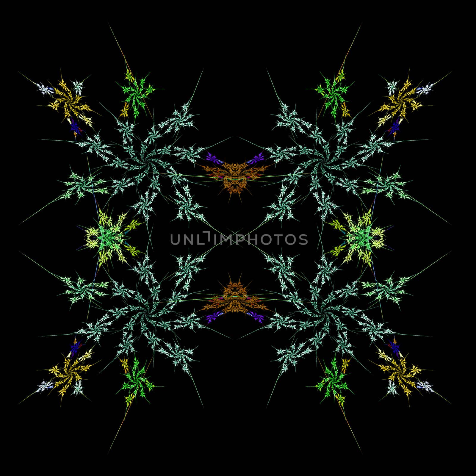 Abstract Symmetrical Fractal Background