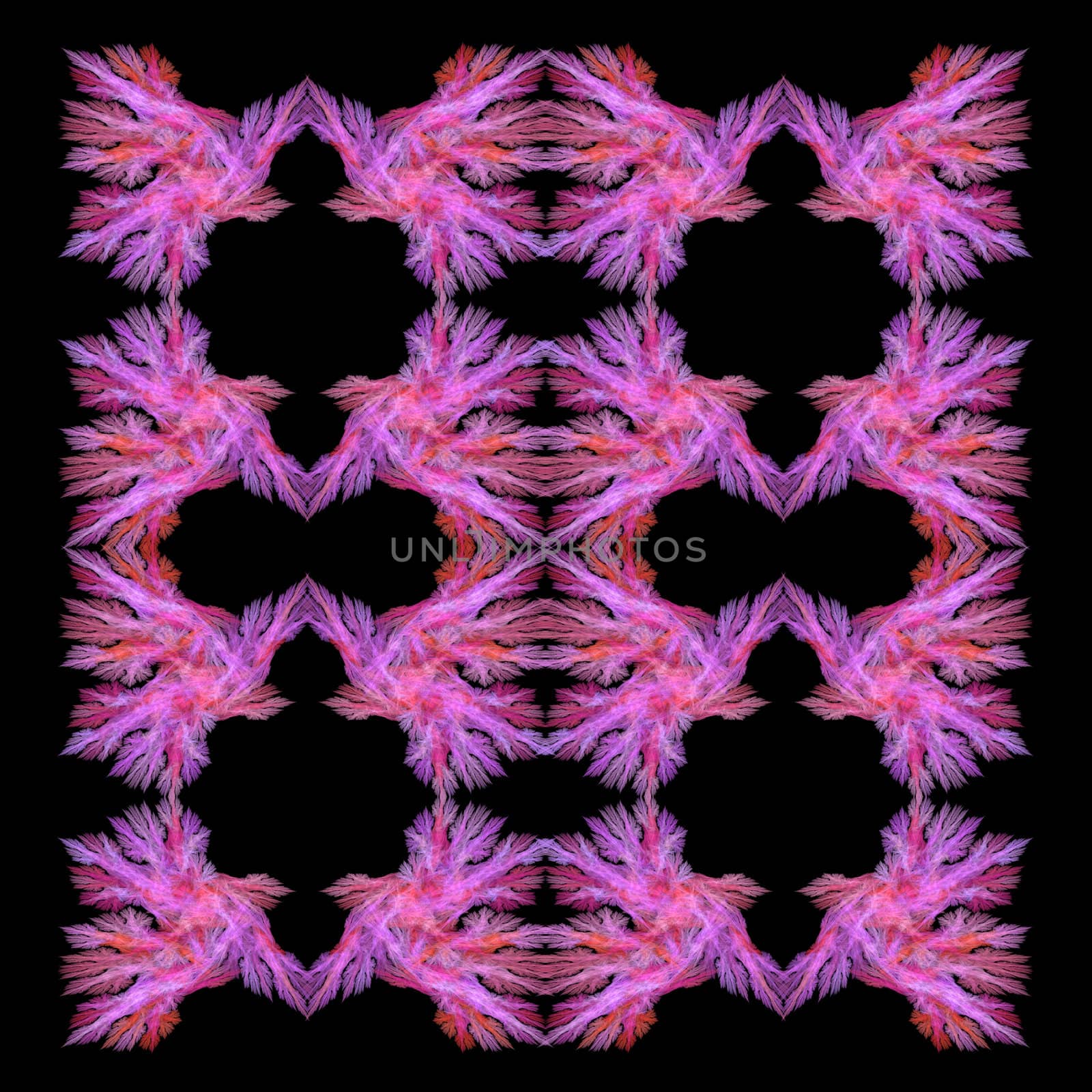 Abstract Symmetrical Fractal Background