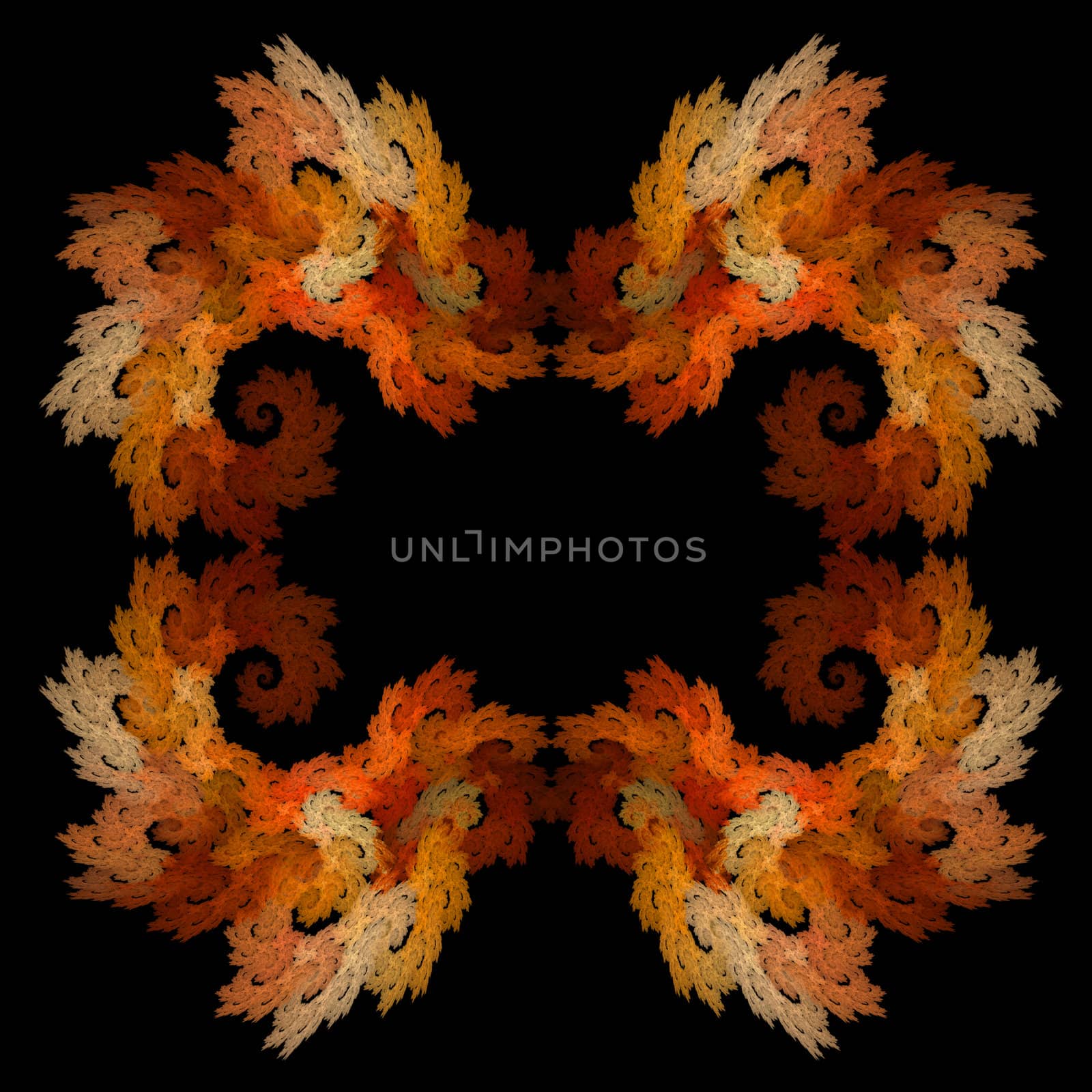 Abstract Symmetrical Fractal Background