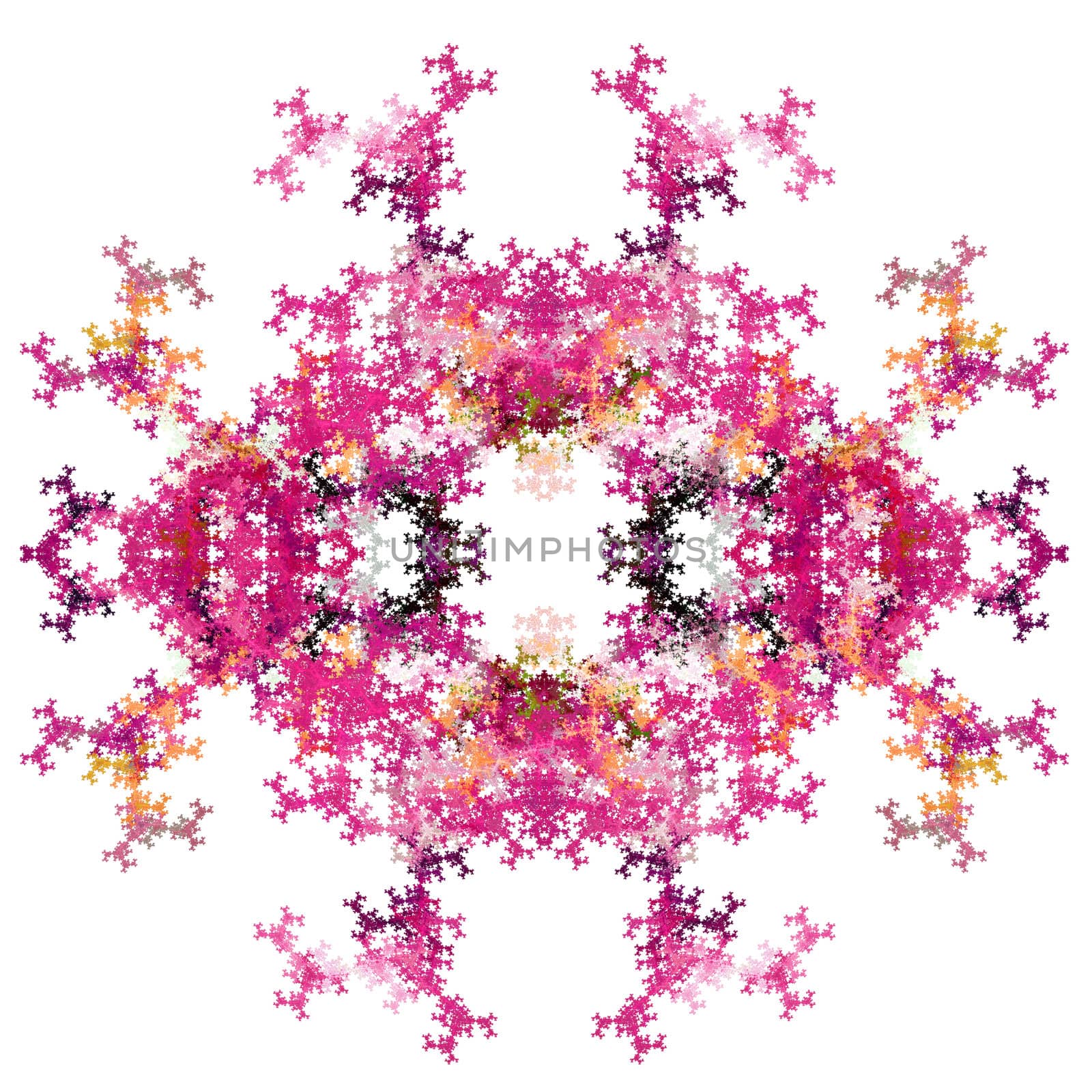 Abstract Symmetrical Fractal Background by mhprice