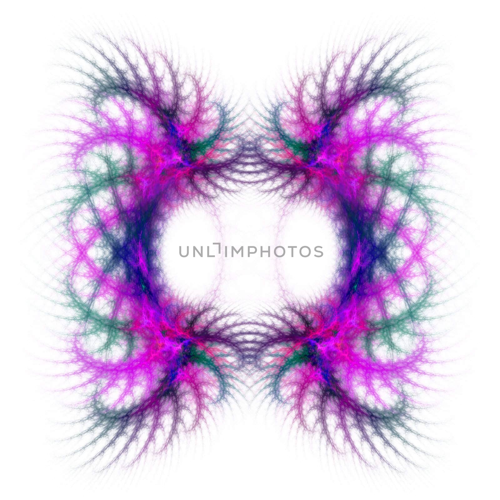 Abstract Symmetrical Fractal Background