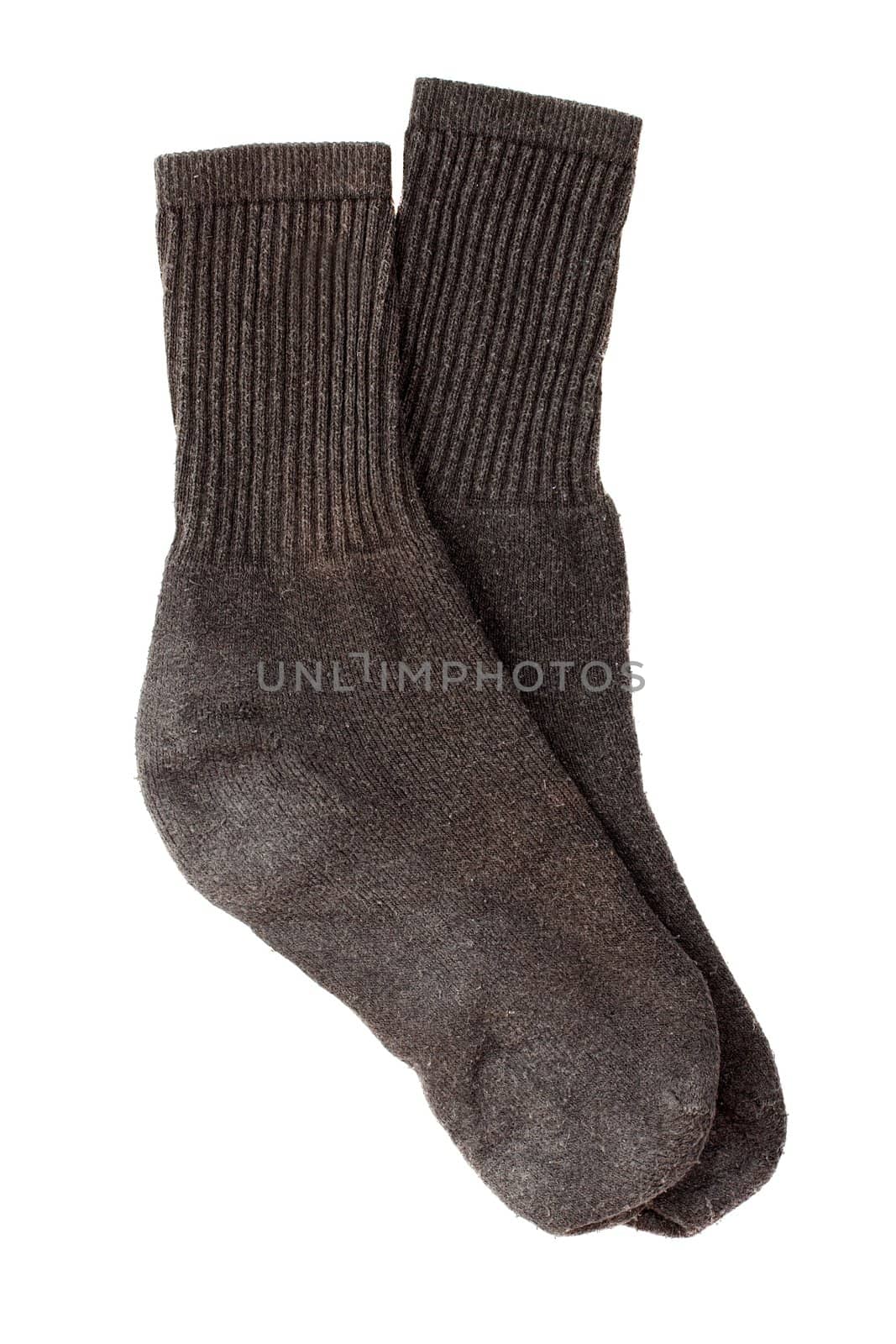 A pair of socks isolated on white