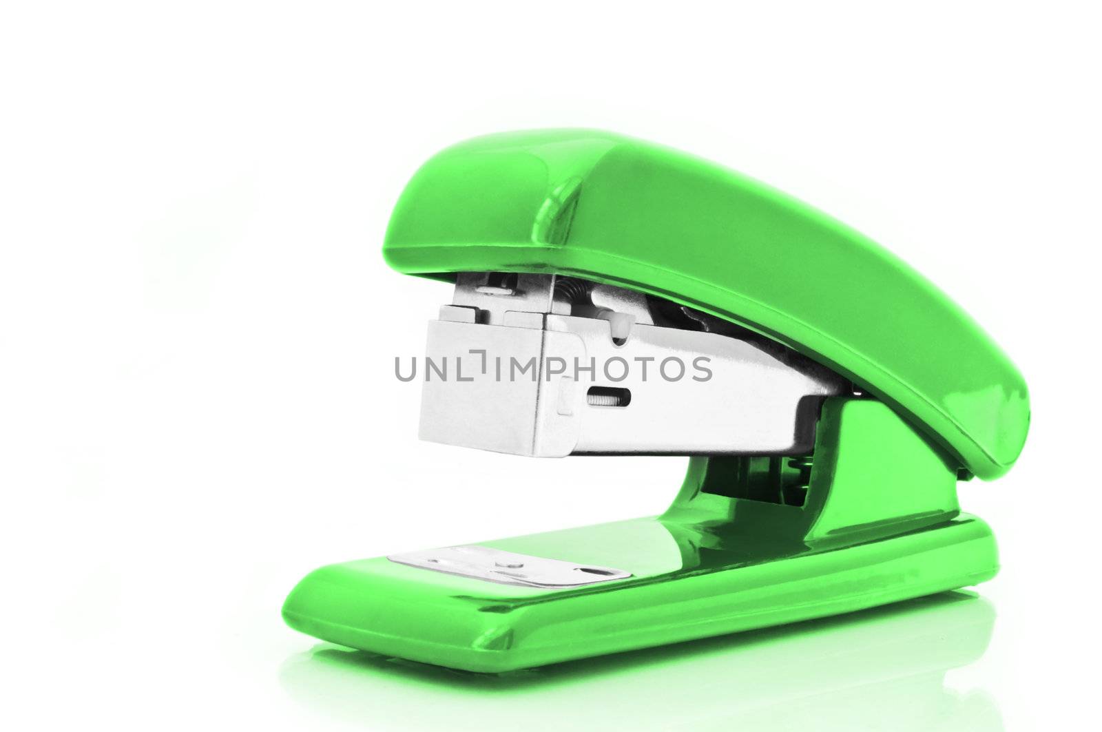 Green stapler by 72soul