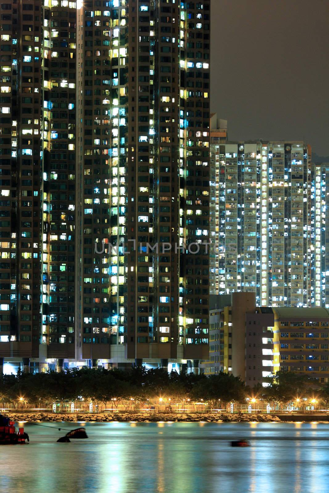 Hong Kong public housing apartment block 