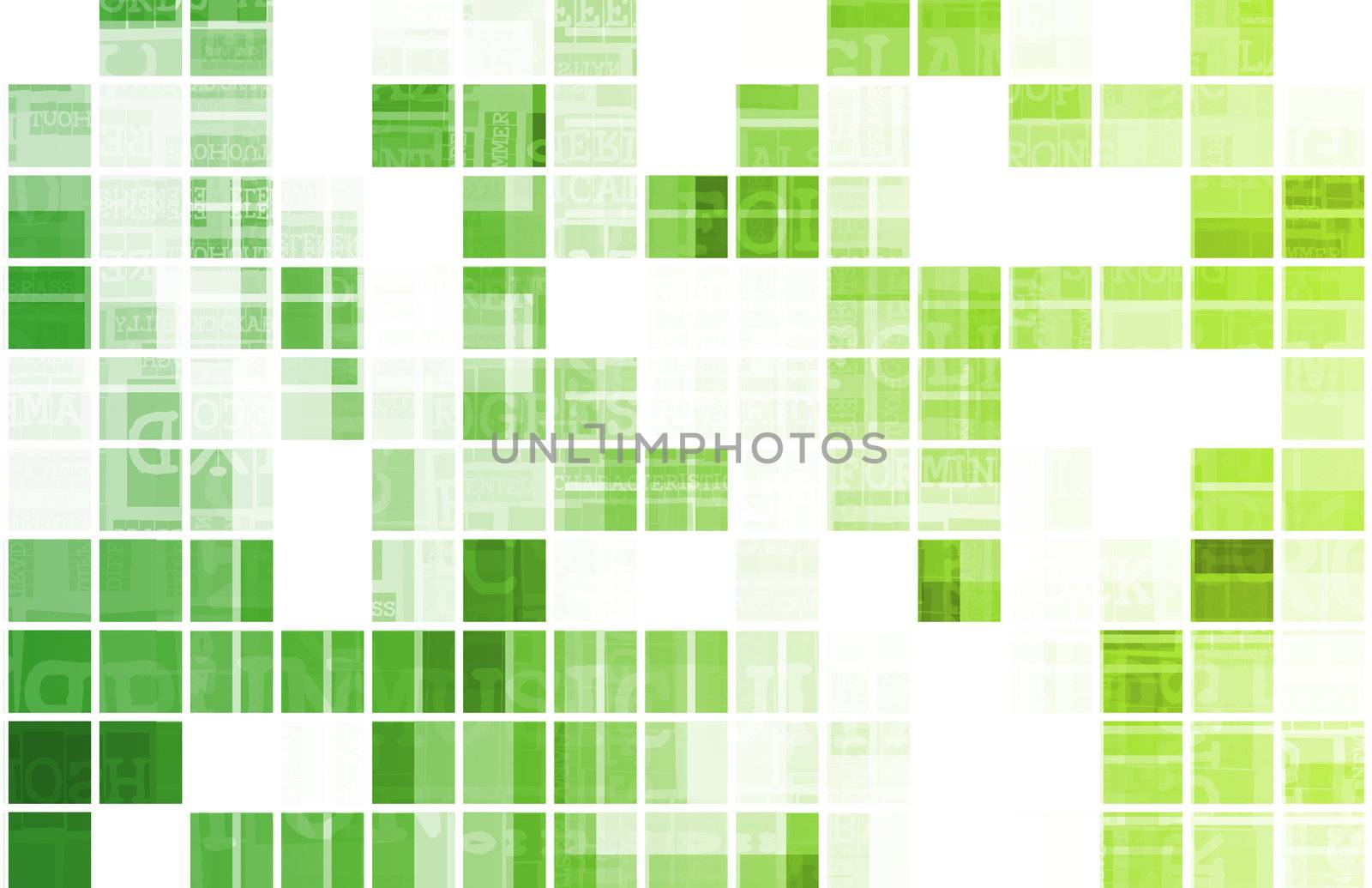 Green Background Modern Data as a Art