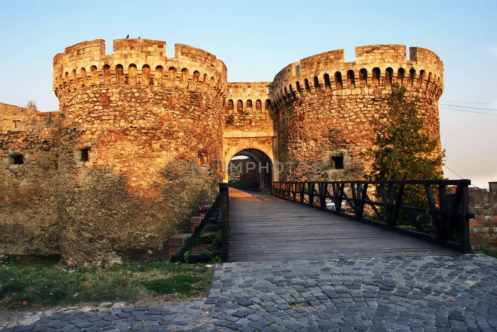 architecture details of Kalemegdan fortress in Belgrade, Zindan gate