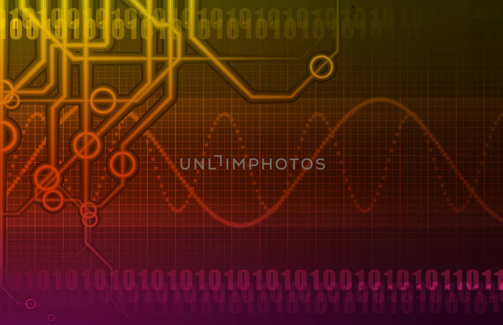 Futuristic Technology Data Flow as Art Abstract
