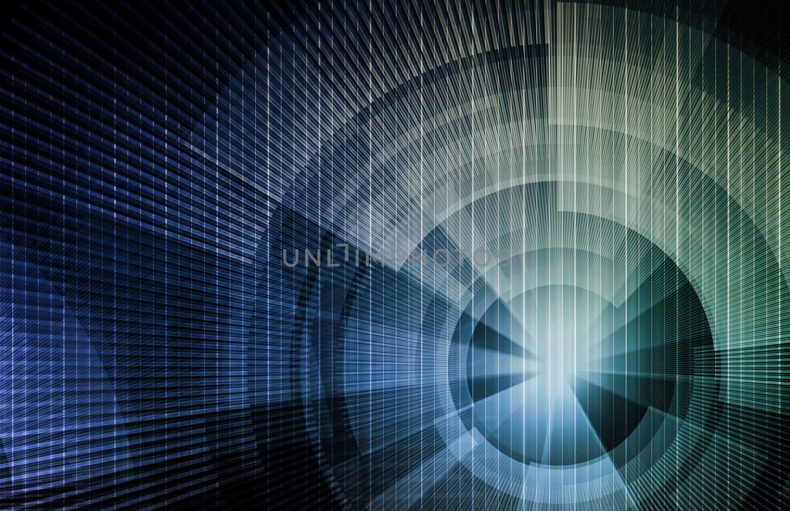 Security Network Data of the World Background