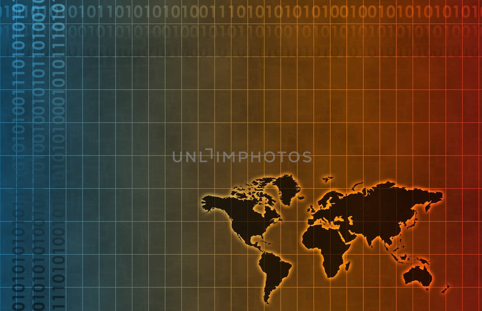 Technology Business Corporate World Art in Lines