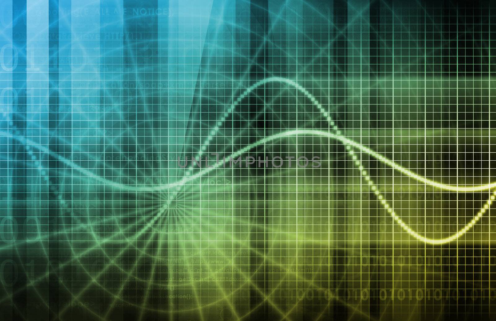 Security Network Data of the World Background