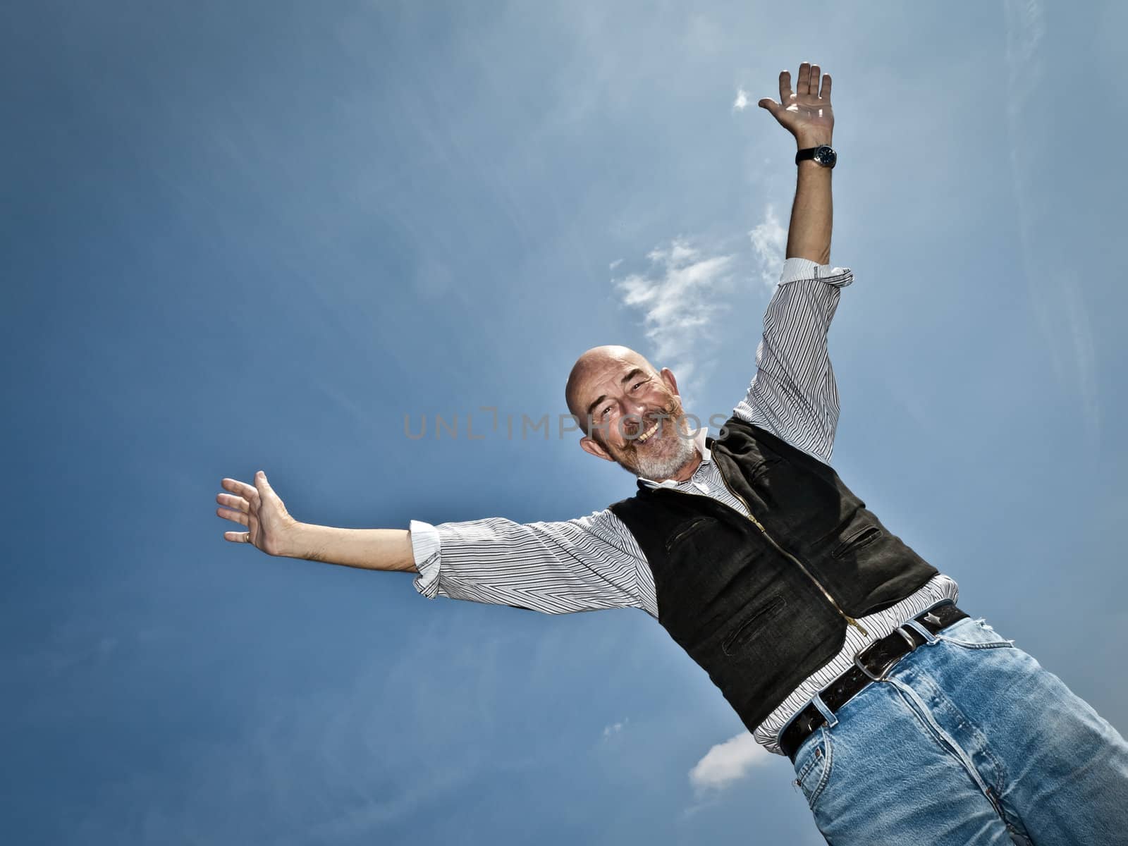 An old man with a grey beard