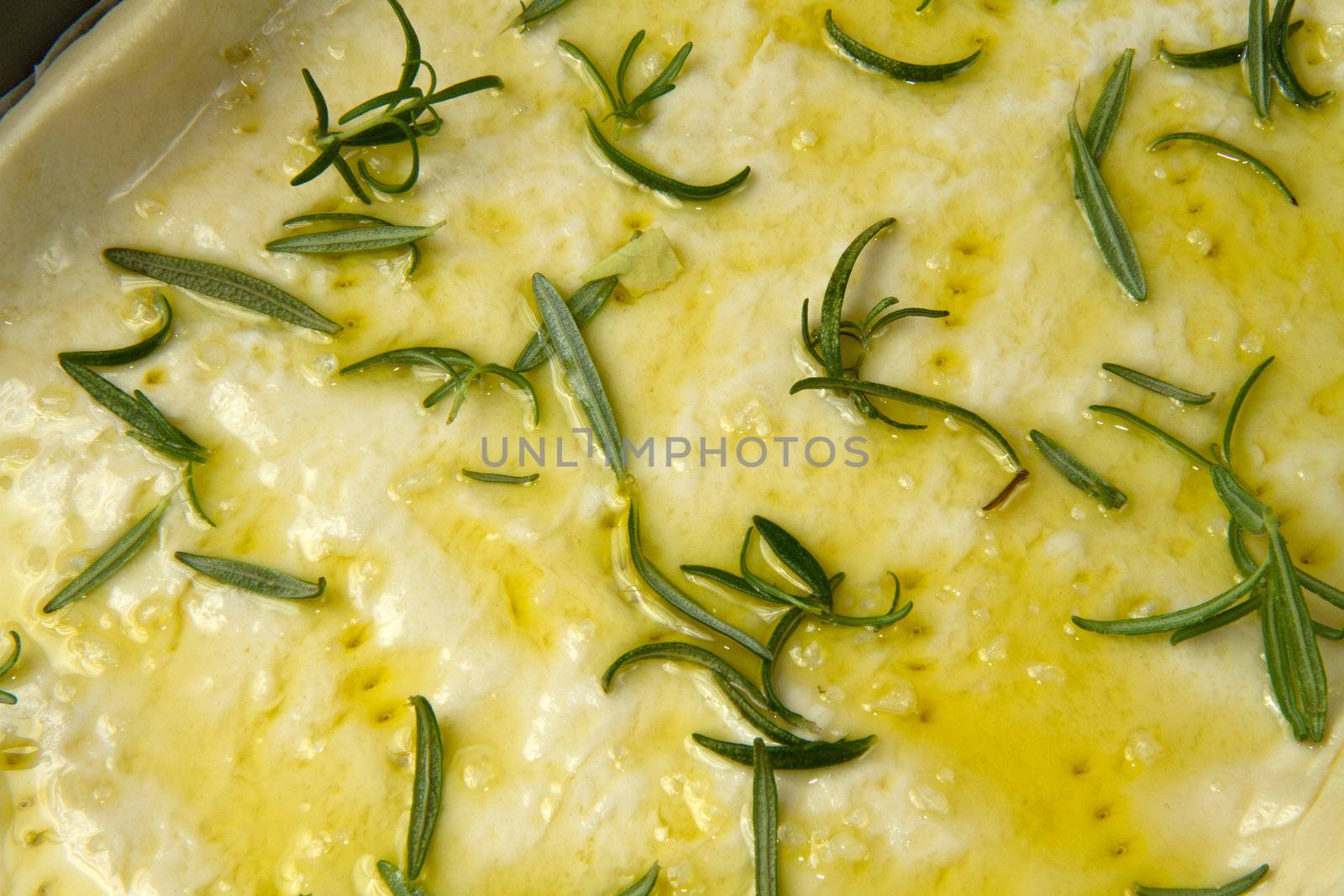 white pizza with fresh rosemary