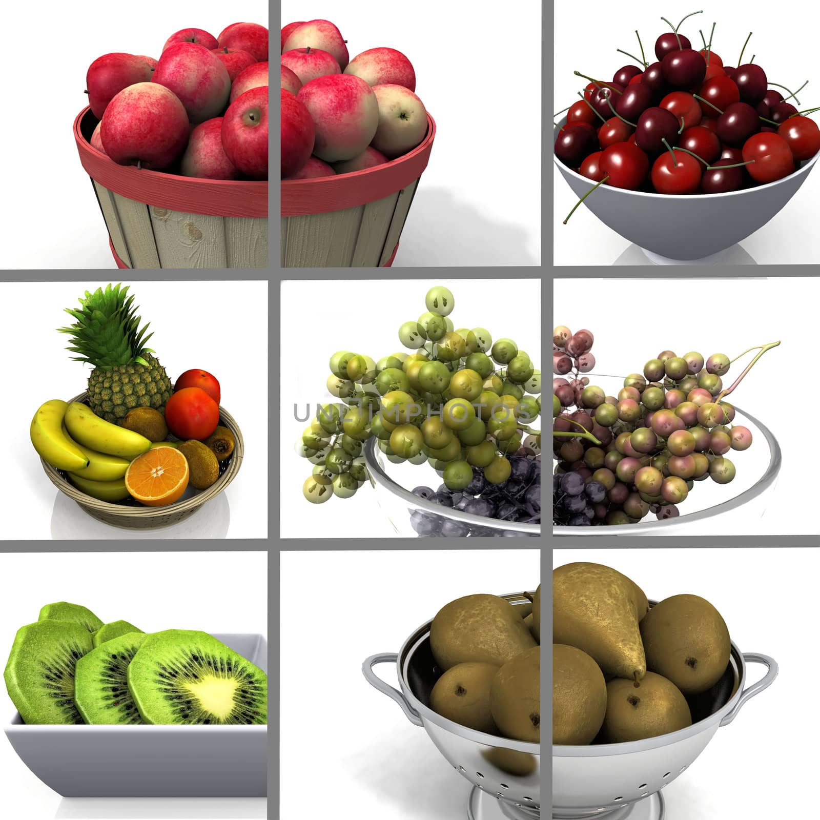 composition  of images of fruits by njaj