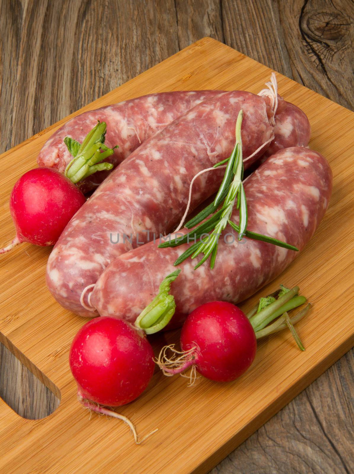 a fresh sausage