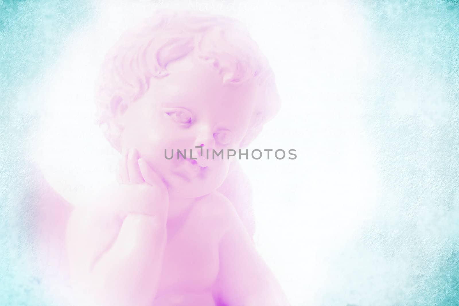 angel in pastel background by Carche