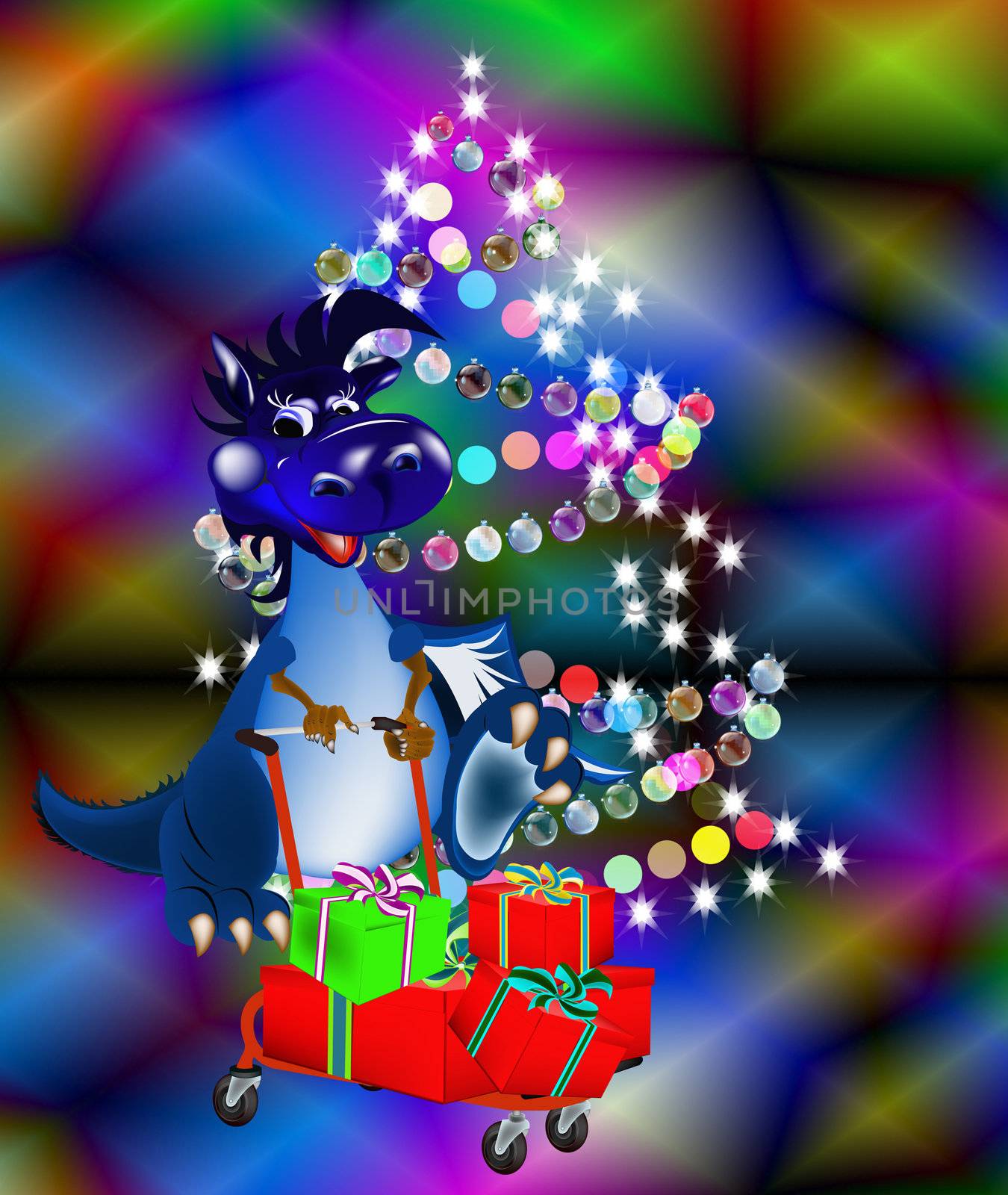 New Year's celebratory background for placing of your text and congratulations