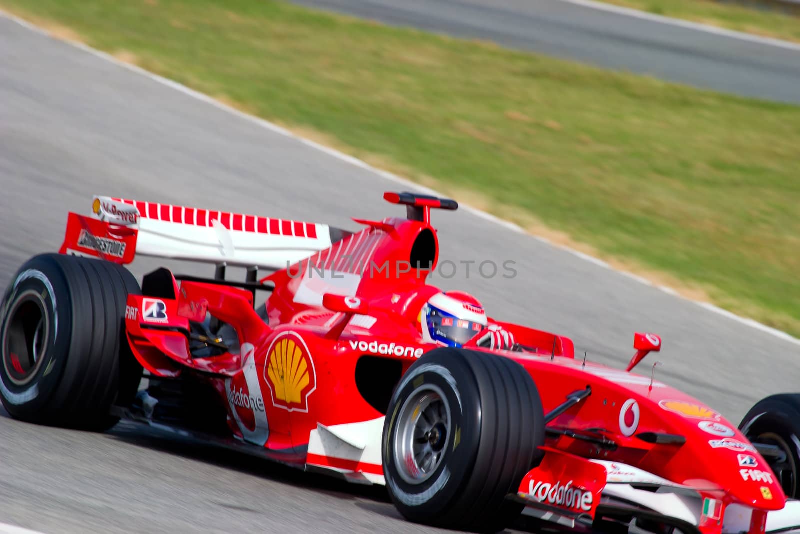 JEREZ DE LA FRONTERA, SPAIN - OCT 10: Marc Gene of Scuderia Ferrari F1 races on training session on October 10 , 2006 in Jerez de la Frontera , Spain