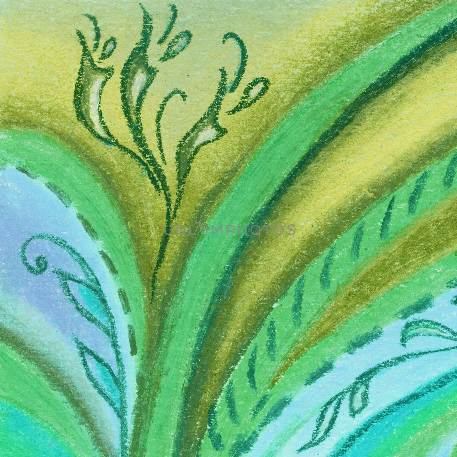 Abstract artistic background. Picture, pastel, hand-draw on paper