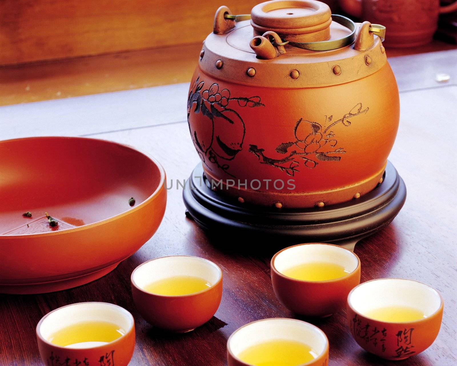 Chinese tea, tea, tea sets display