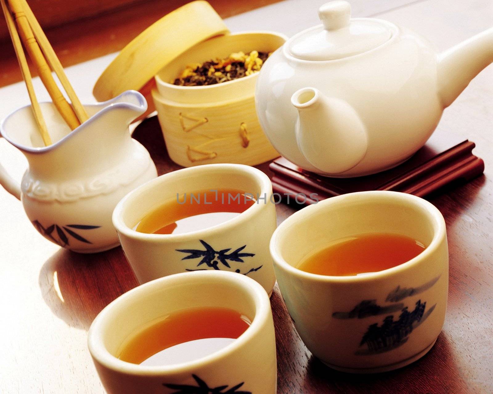 Chinese tea, tea, tea sets display