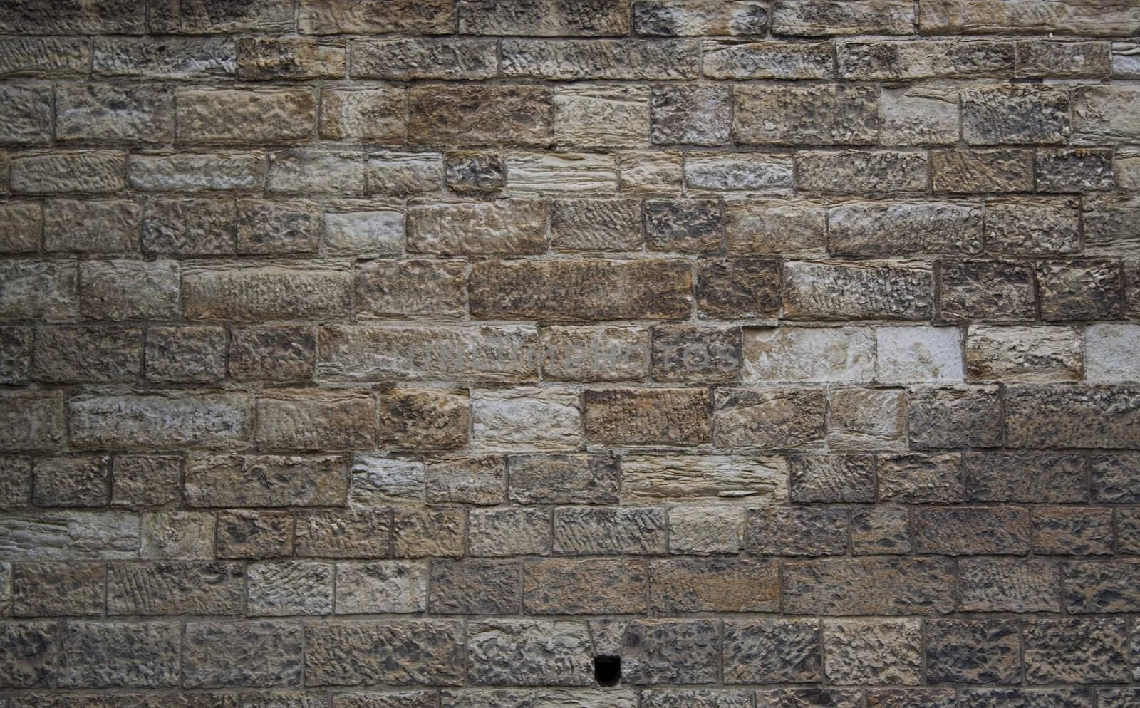 brick masonry rectangle, roads and bridges. Czech Republic Prague