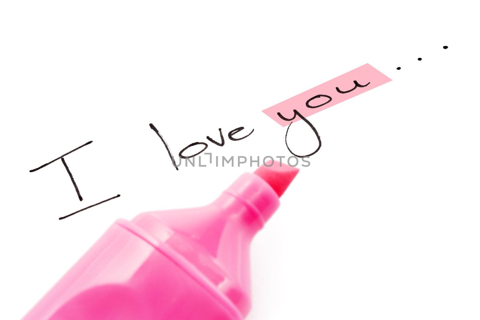 The words I love you with focus on you by tish1