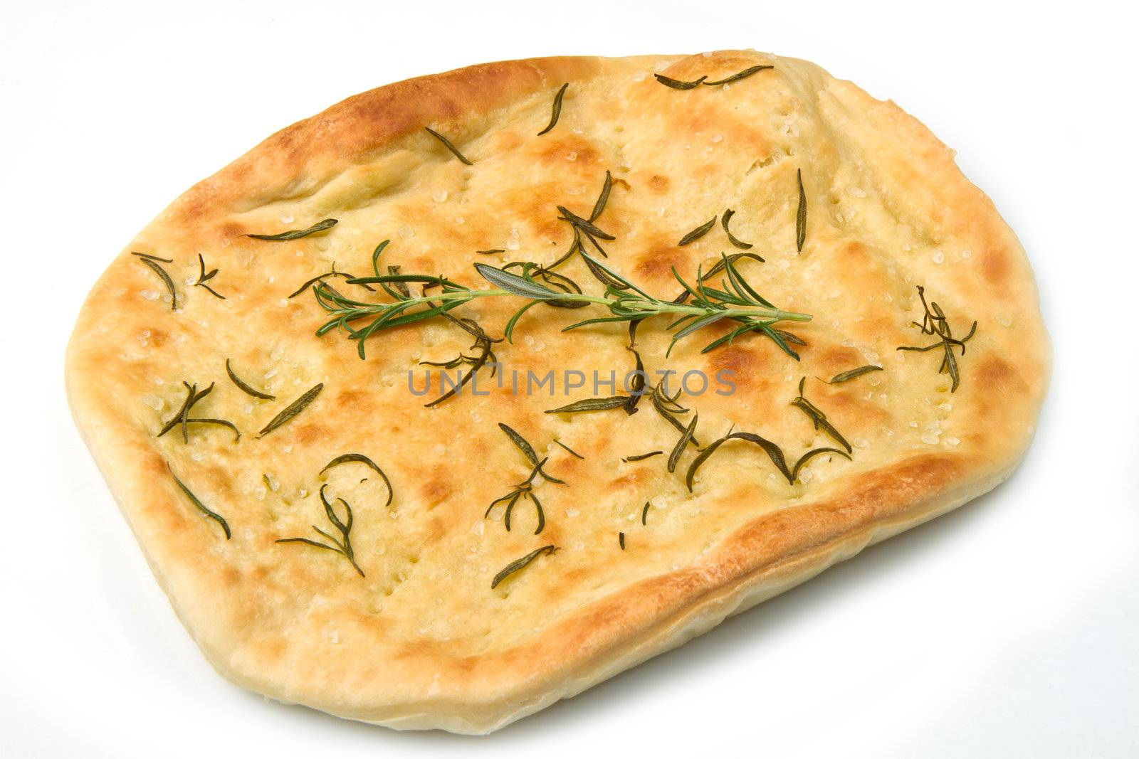 white pizza with fresh rosemary