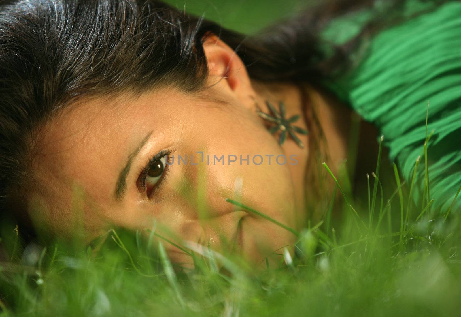 Girl in a grass by friday