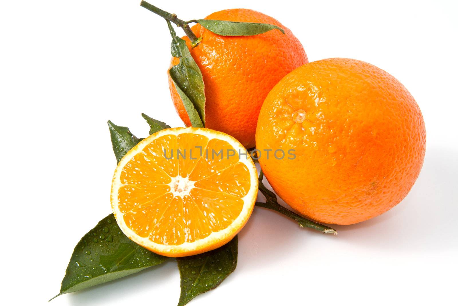 orange isolated on white background