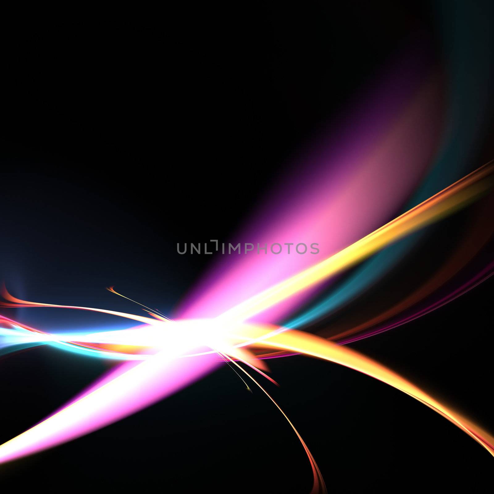 Funky Glowing Strands Background by graficallyminded