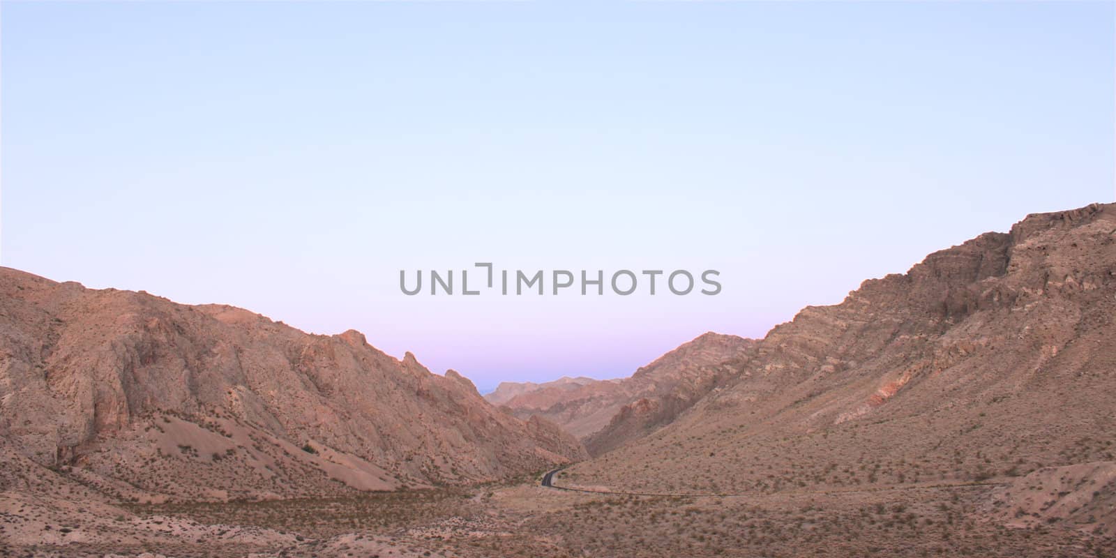 Twilight over Valley of Fire State Park in Nevada.