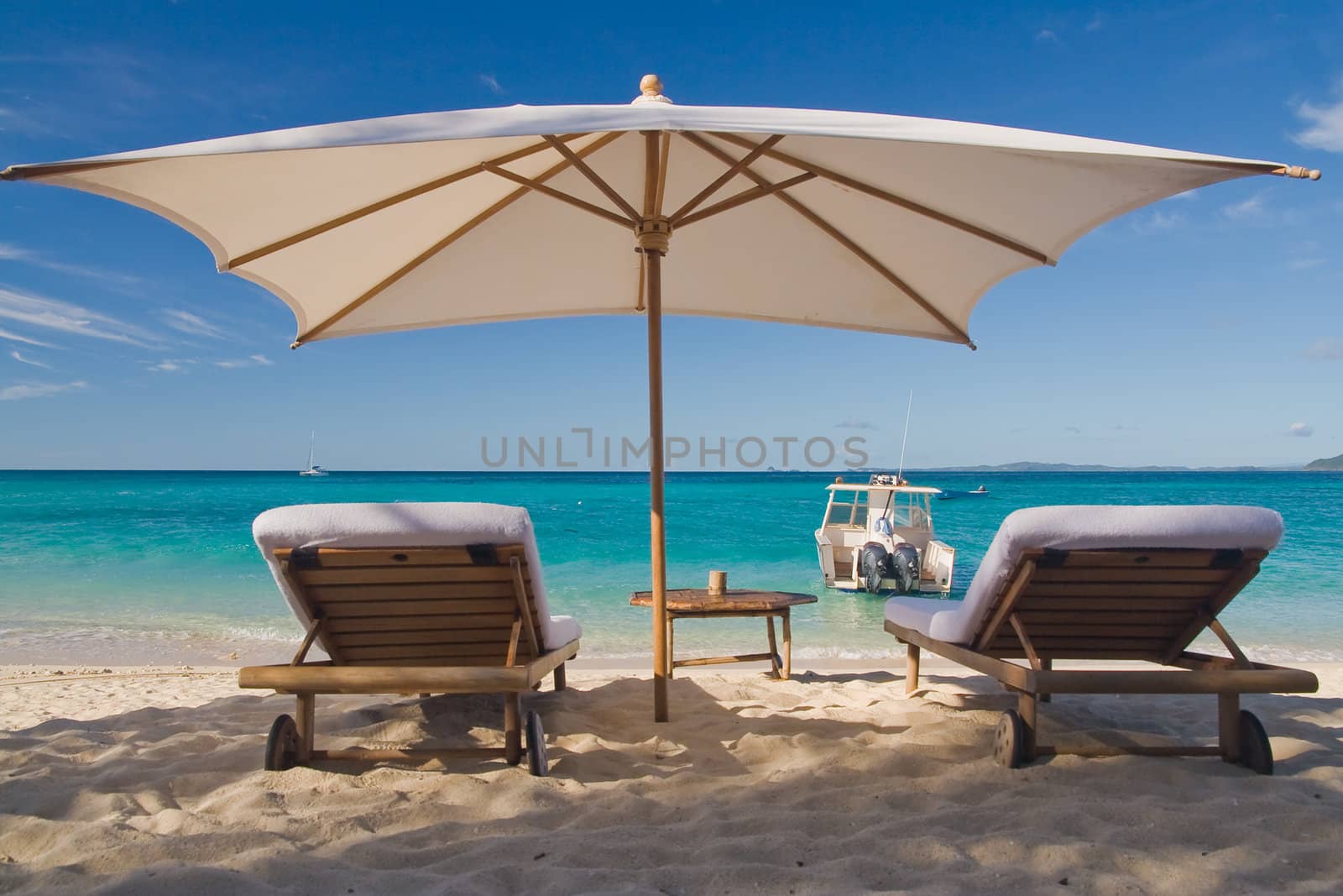 Relax on the beach of Nosy Iranja, Madagascar