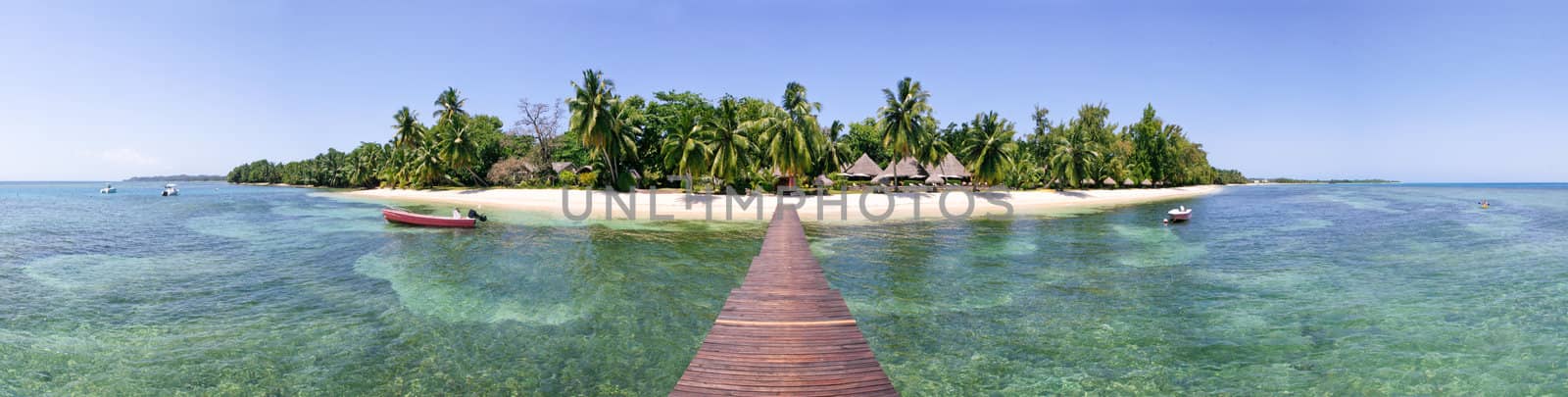 Panorama on Sainte Marie island, Madagascar