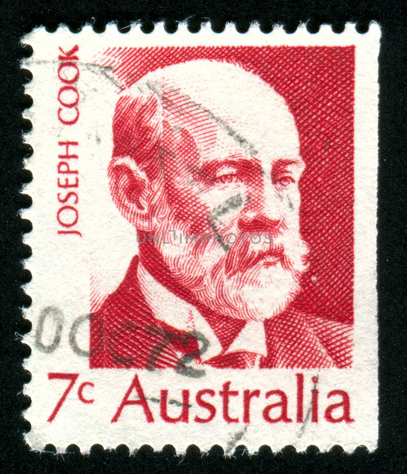 AUSTRALIA - CIRCA 1971: stamp printed by Australia, shows Joseph Cook, circa 1971