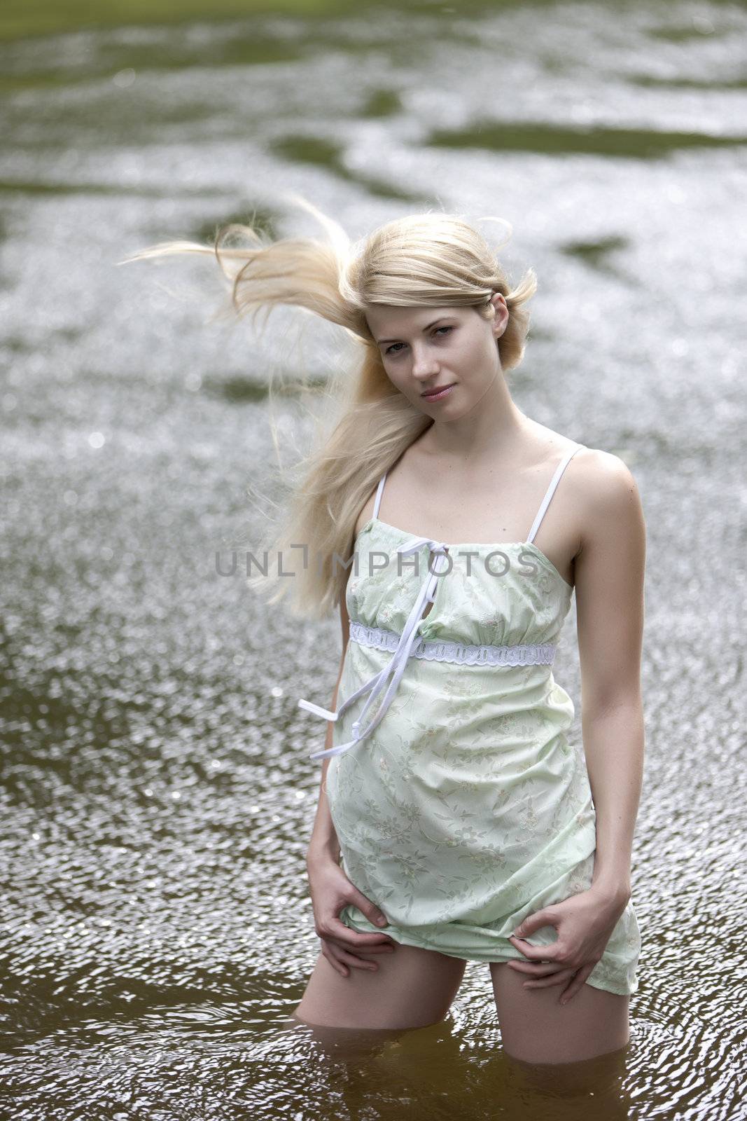 Young woman on a summer day. by vladimir_sklyarov