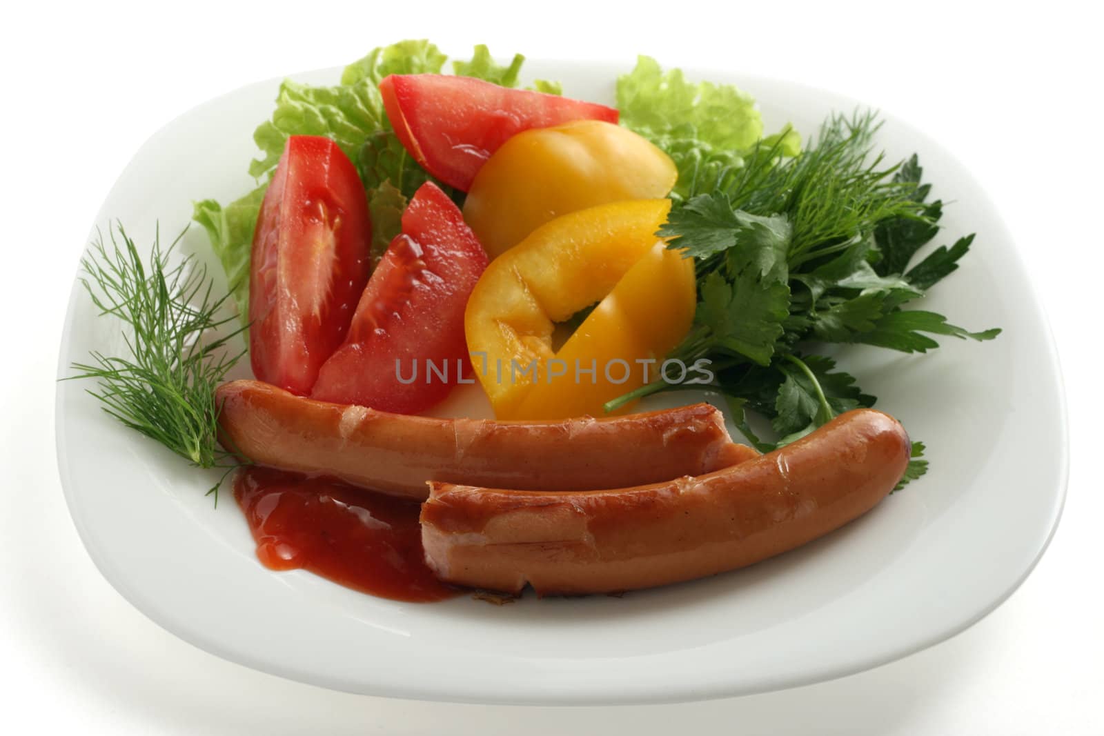 sausage with vegetables
