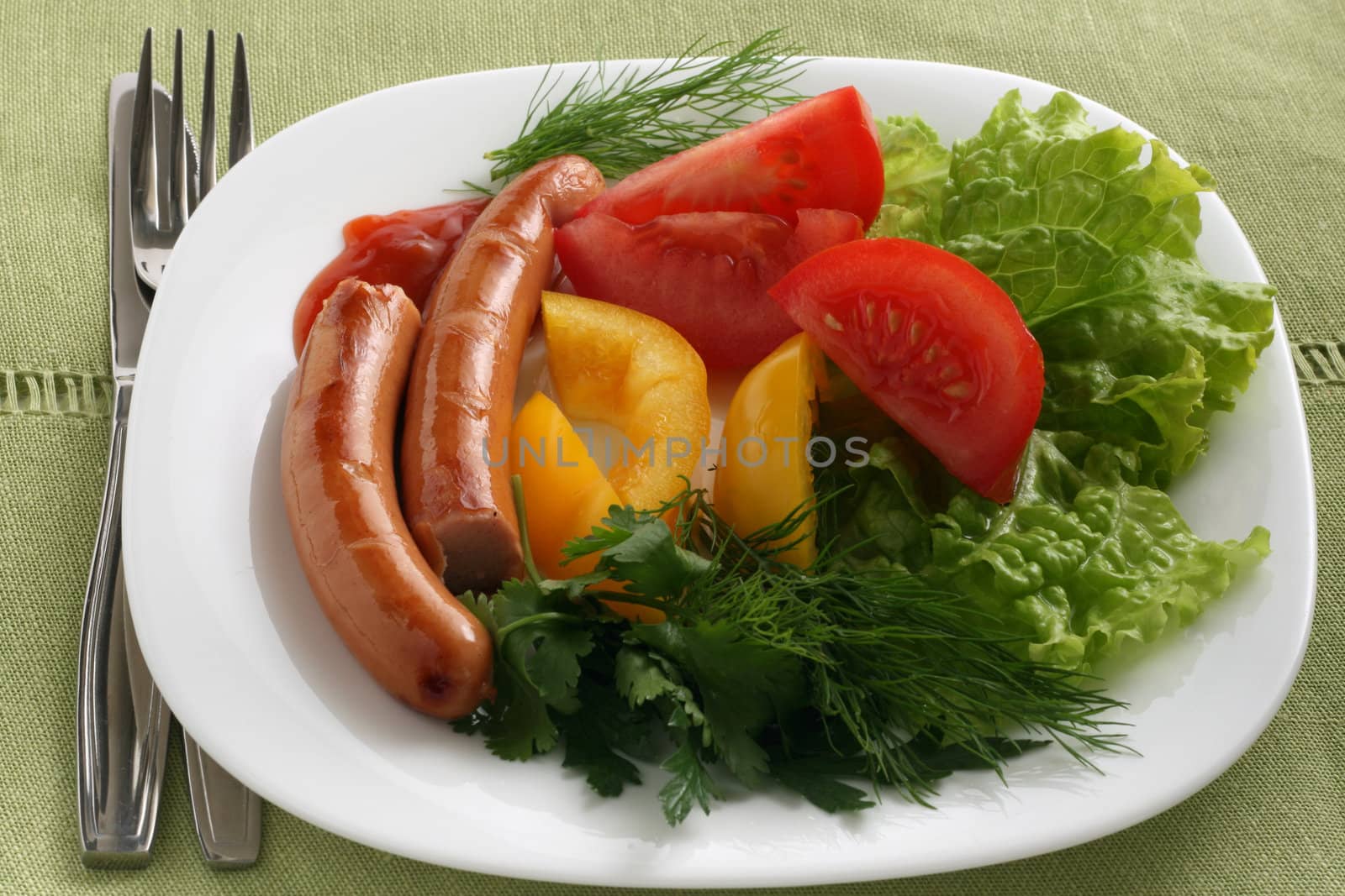 sausage with vegetables by nataliamylova