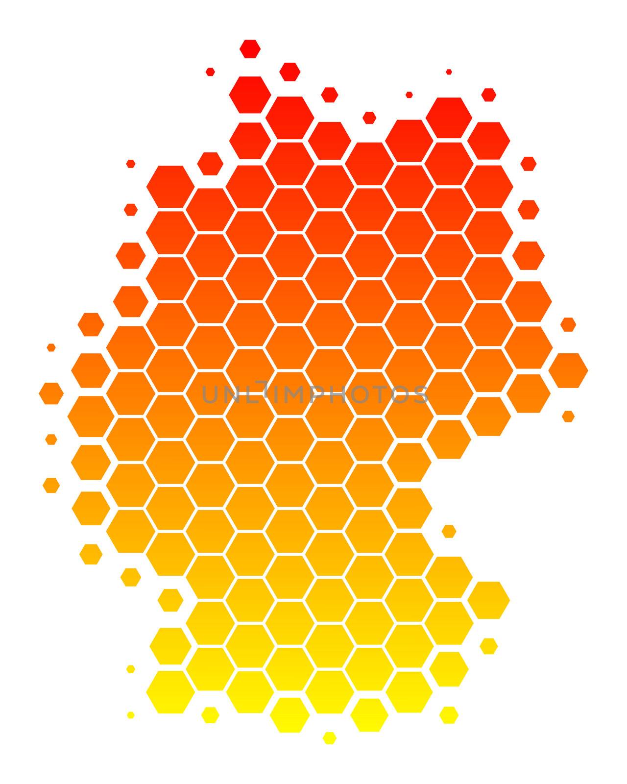 Map of Germany by rbiedermann