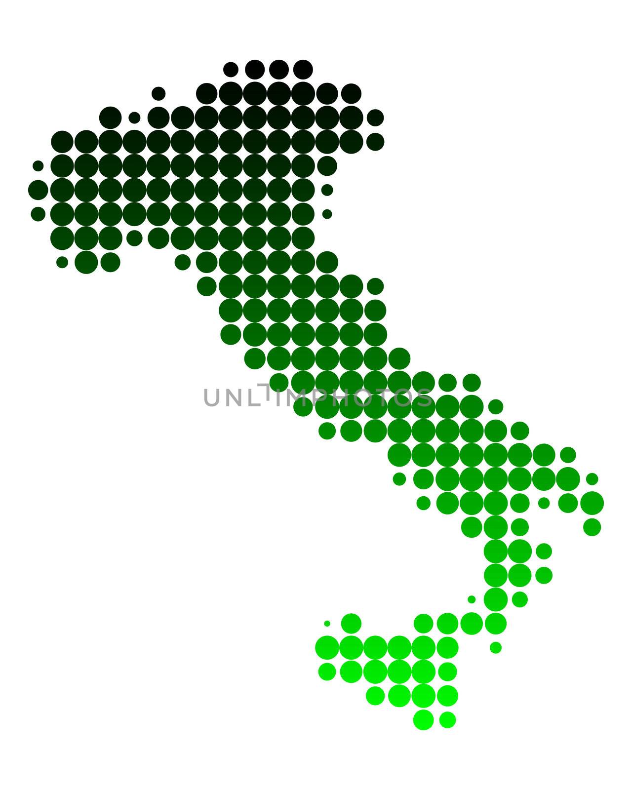 Map of Italy by rbiedermann