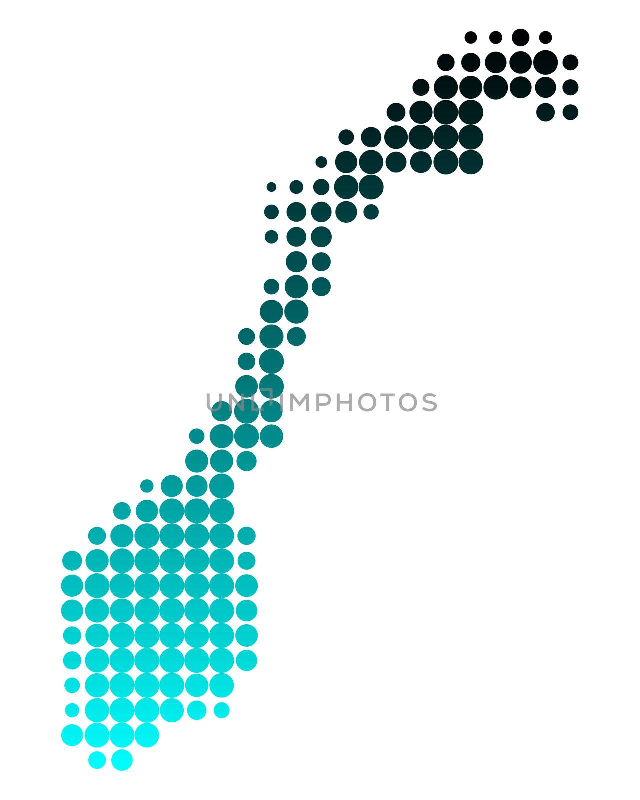 Map of Norway by rbiedermann