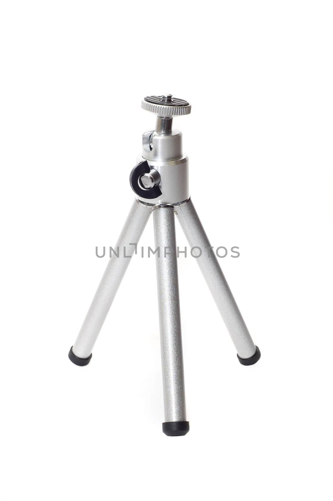 Tripod stand studio isolated over white