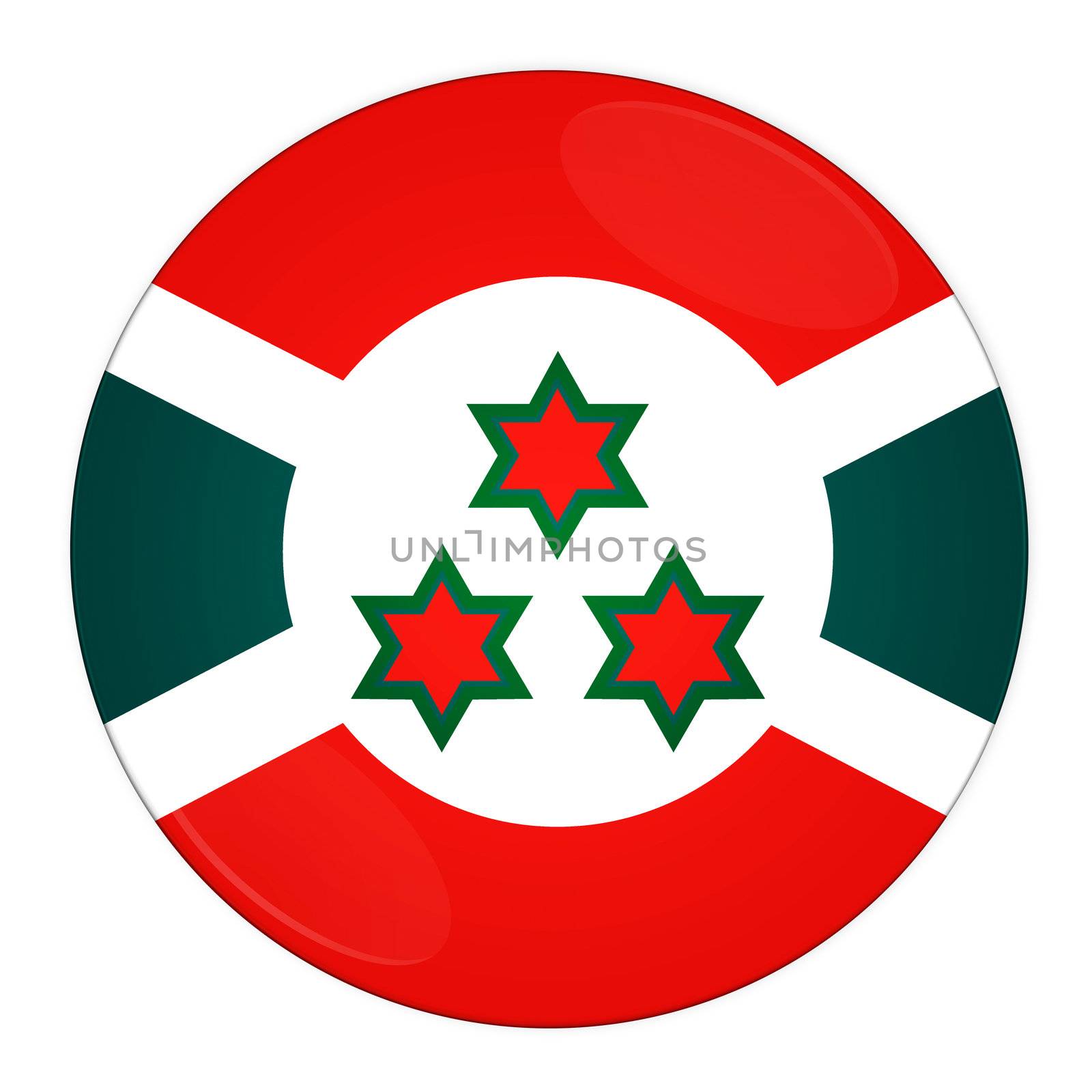 Burundi button with flag by rusak