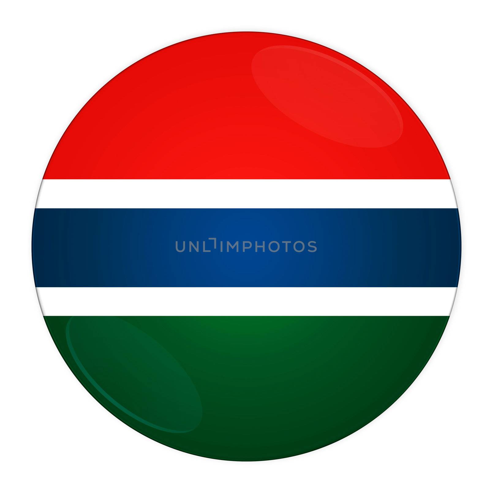 Gambia button with flag by rusak