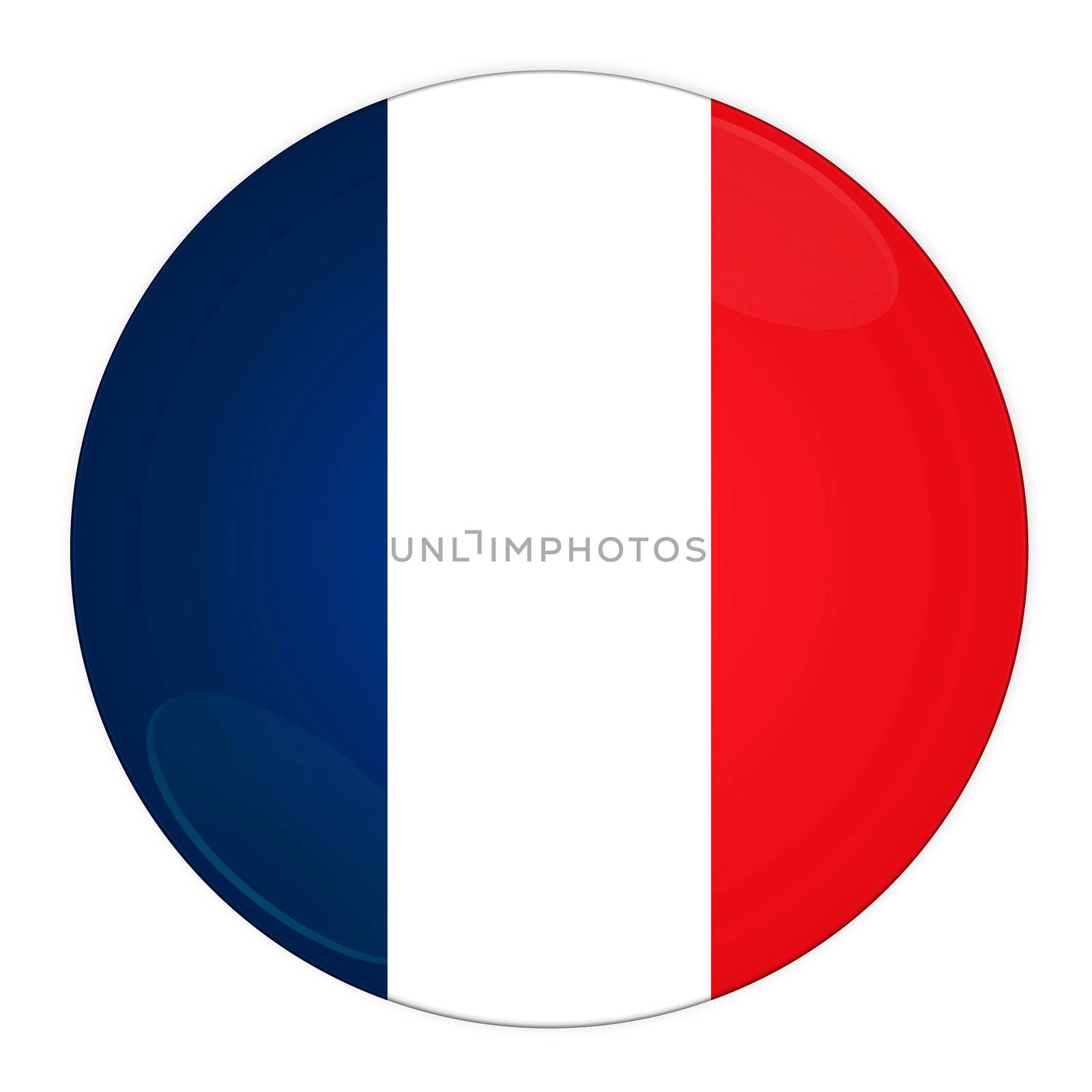 France button with flag by rusak
