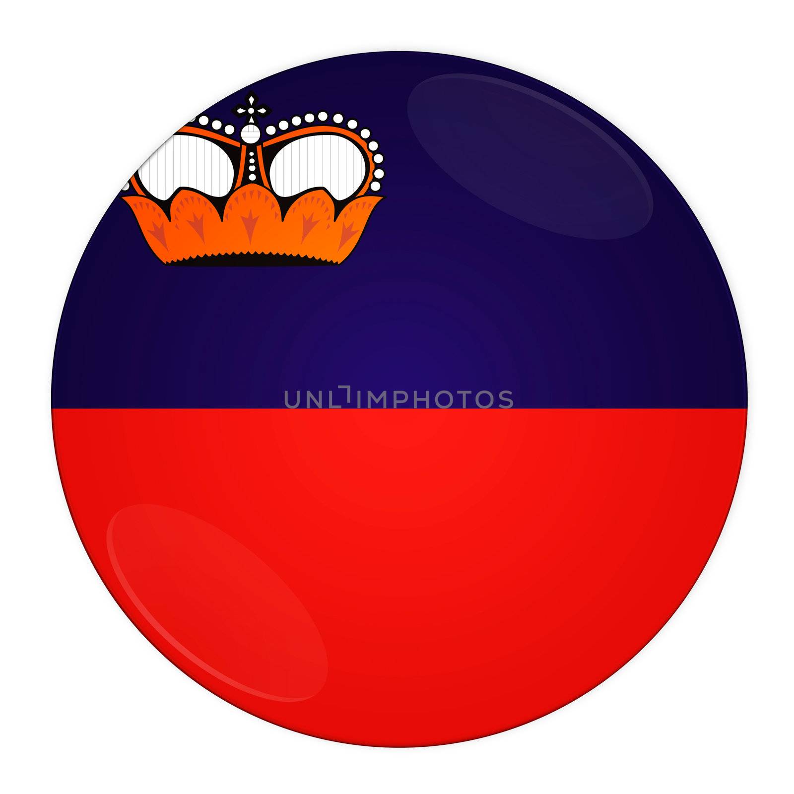 Liechtenstein button with flag by rusak