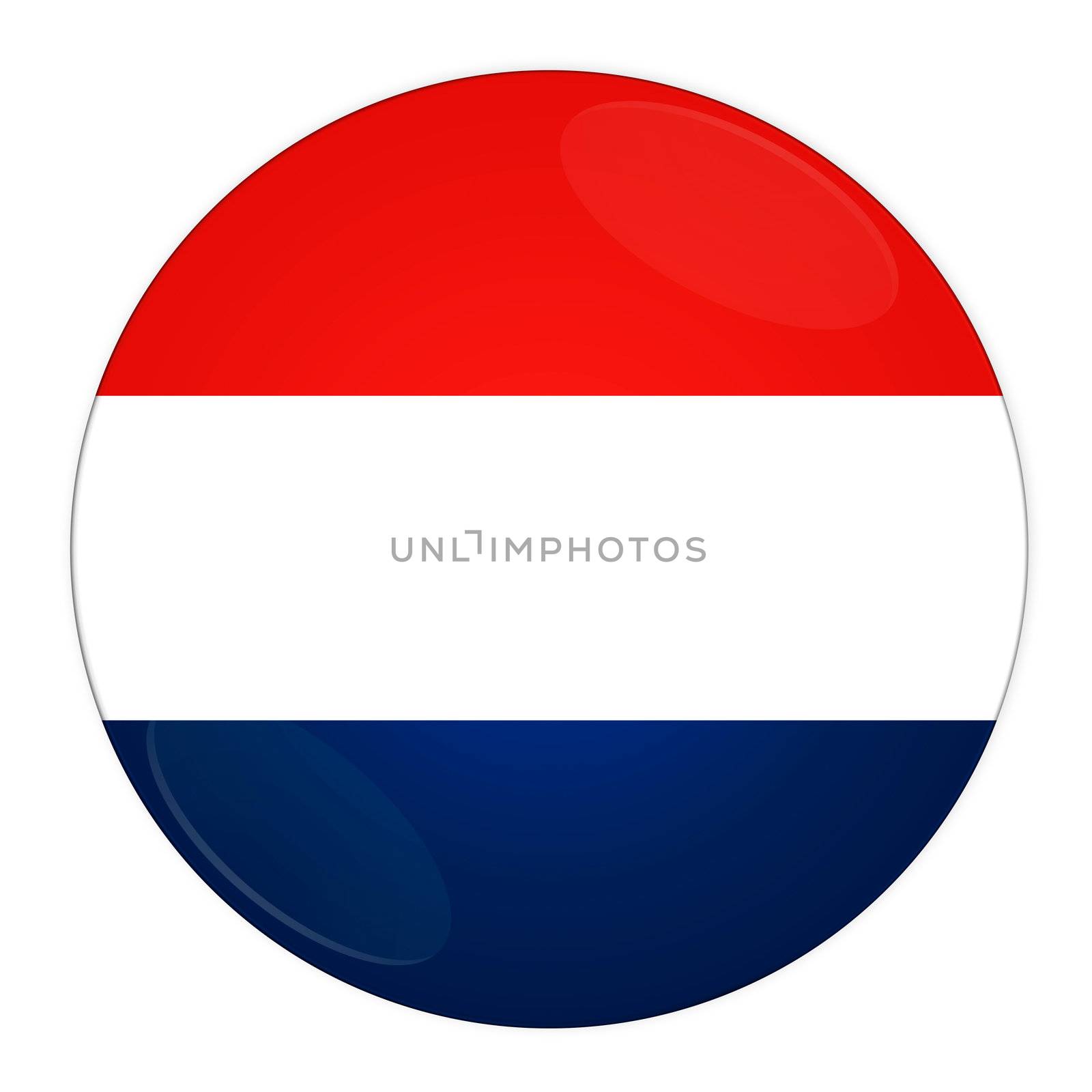 Netherlands button with flag by rusak