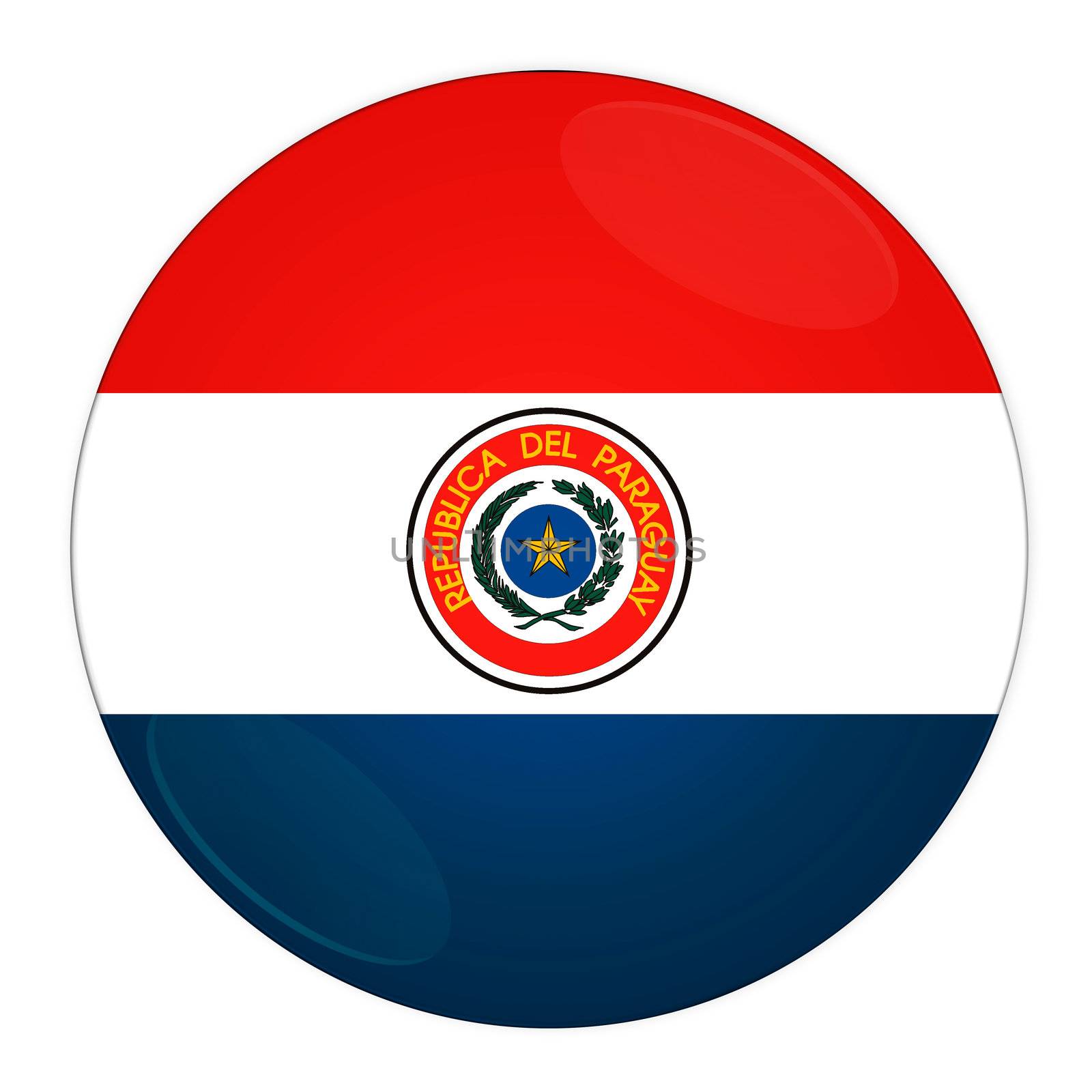 Paraguay button with flag by rusak