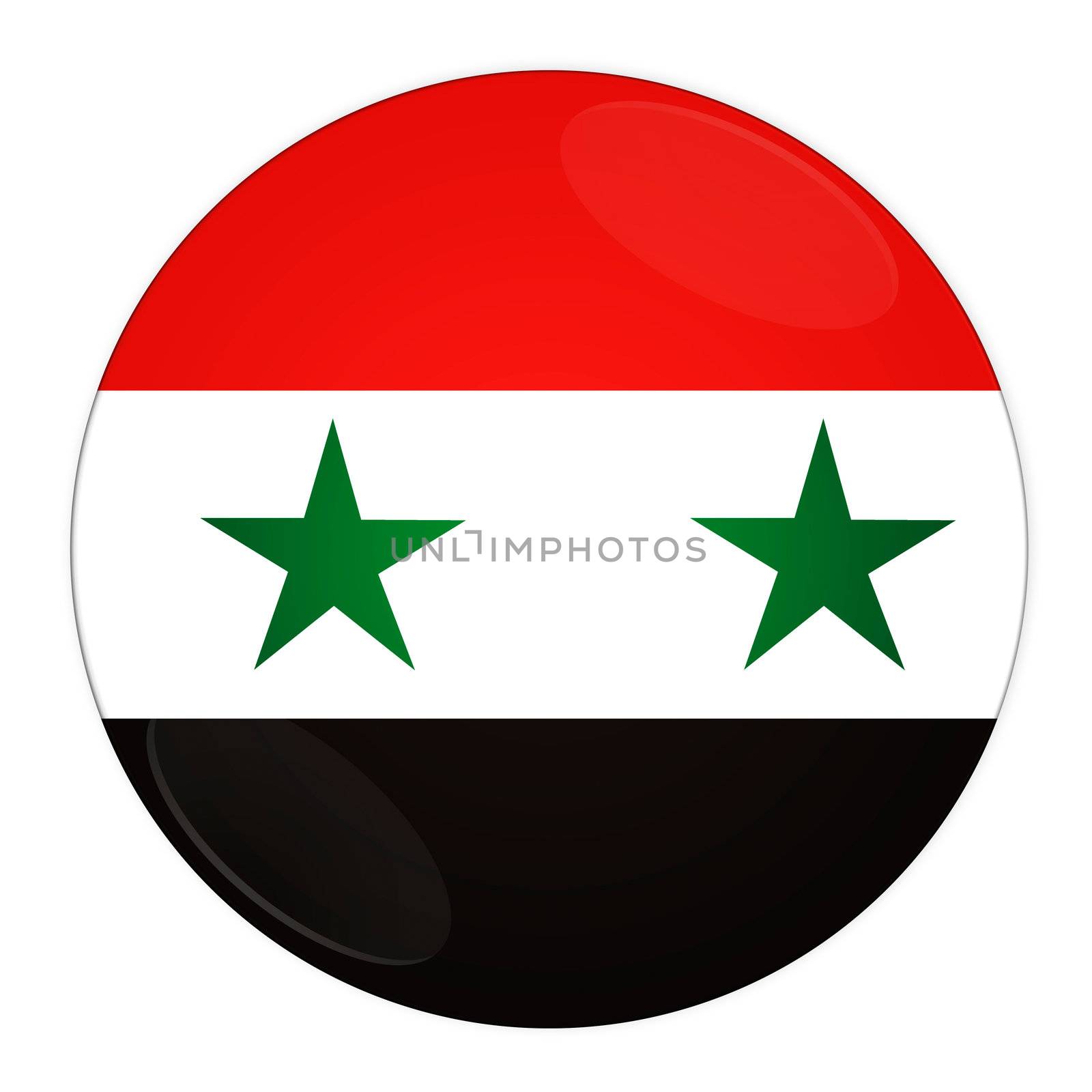 Syria button with flag by rusak