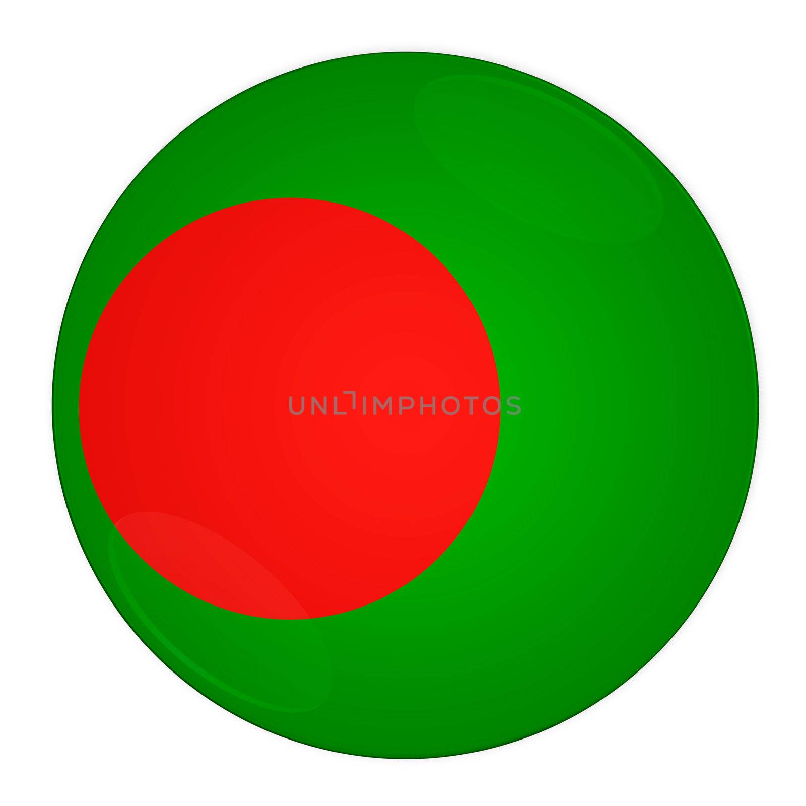 Abstract illustration: button with flag from Bangladesh country