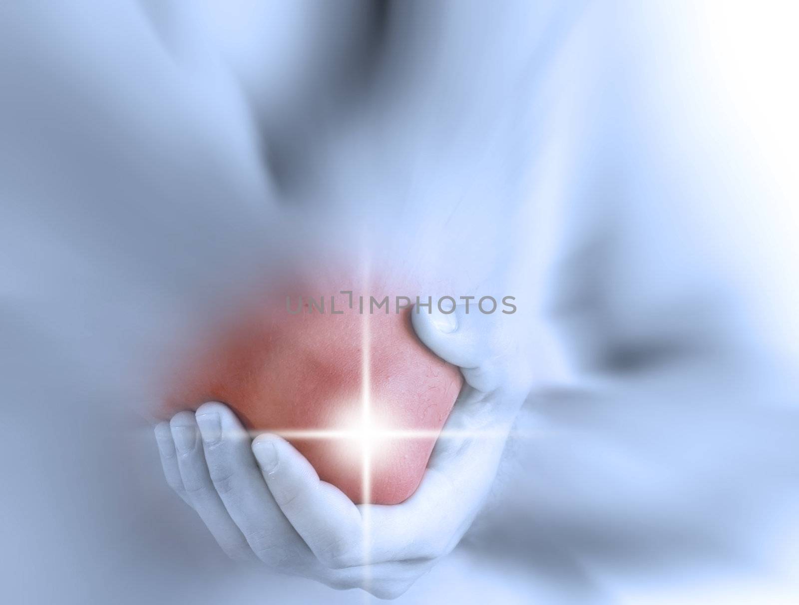 young man with elbow pain